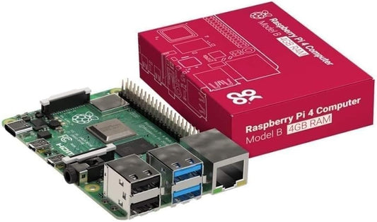 Raspberry Pi 4 Model B 2019 Quad Core 64 Bit WiFi Bluetooth (4GB)