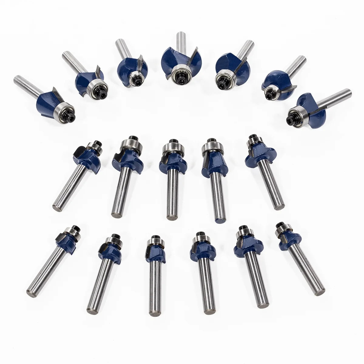 Stark USA 80PC Router Bit Set, 1/4" Shank With Aluminum Storage Case, Tungsten Carbide Router Bits For Professional Woodworking
