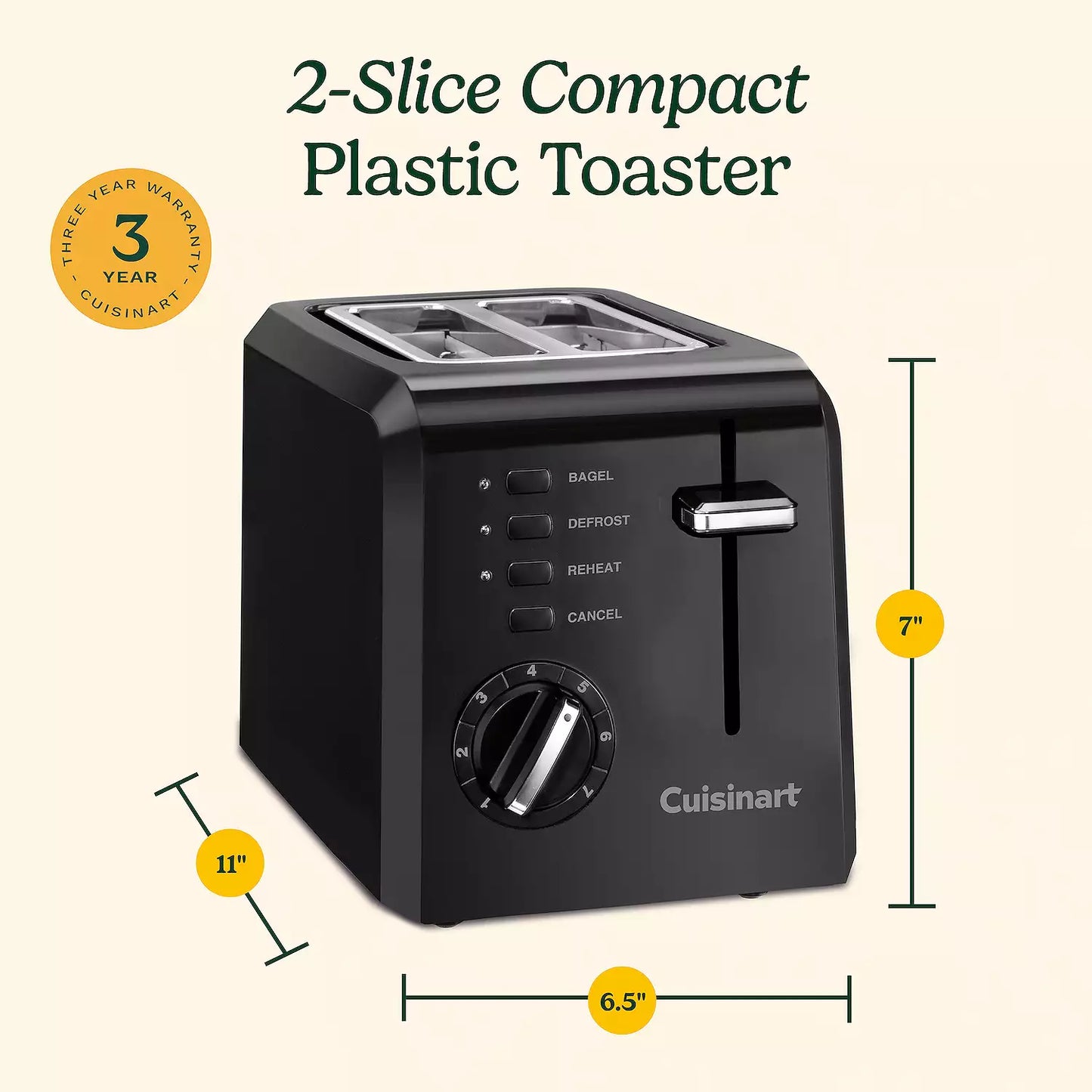 Cuisinart® Compact 2-Slice Toaster
