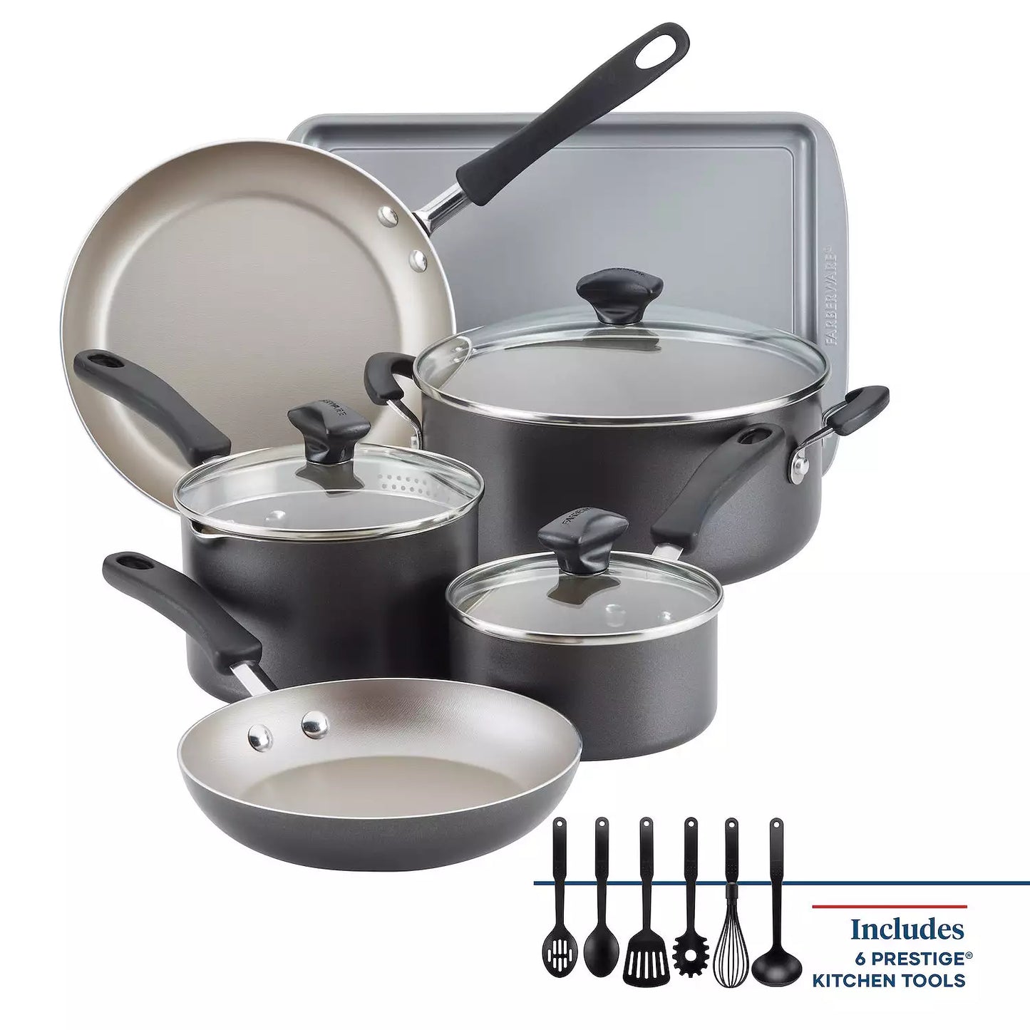 Cookstart 15-pc. DiamondMax Nonstick Cookware Set