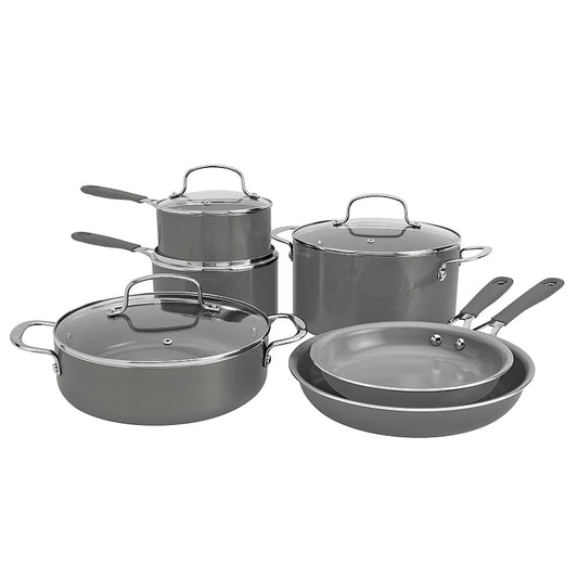 10-pc. Silicone Ceramic Cookware Set