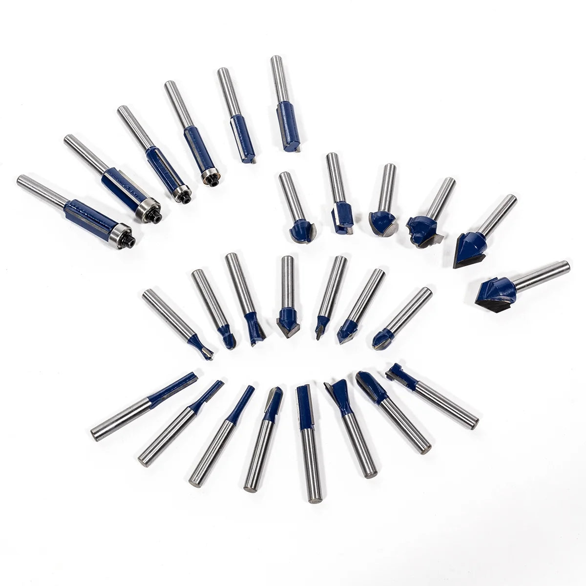 Stark USA 80PC Router Bit Set, 1/4" Shank With Aluminum Storage Case, Tungsten Carbide Router Bits For Professional Woodworking