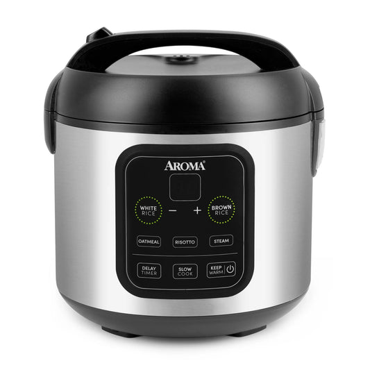 8-Cup (Cooked)/2Qt. Digital Rice & Grain Multicooker, Black, New, ARC-994SB