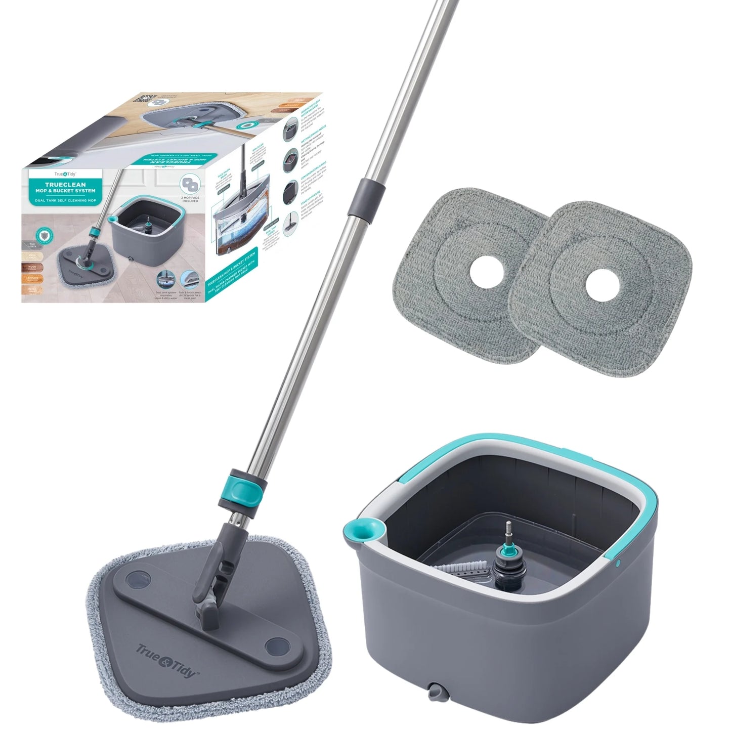 TrueClean Spin Mop and Bucket System