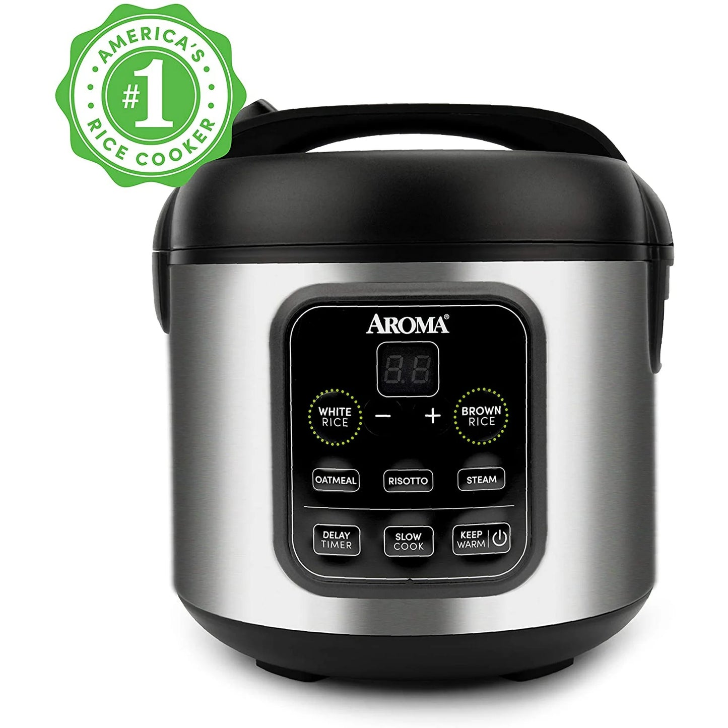 8-Cup (Cooked)/2Qt. Digital Rice & Grain Multicooker, Black, New, ARC-994SB