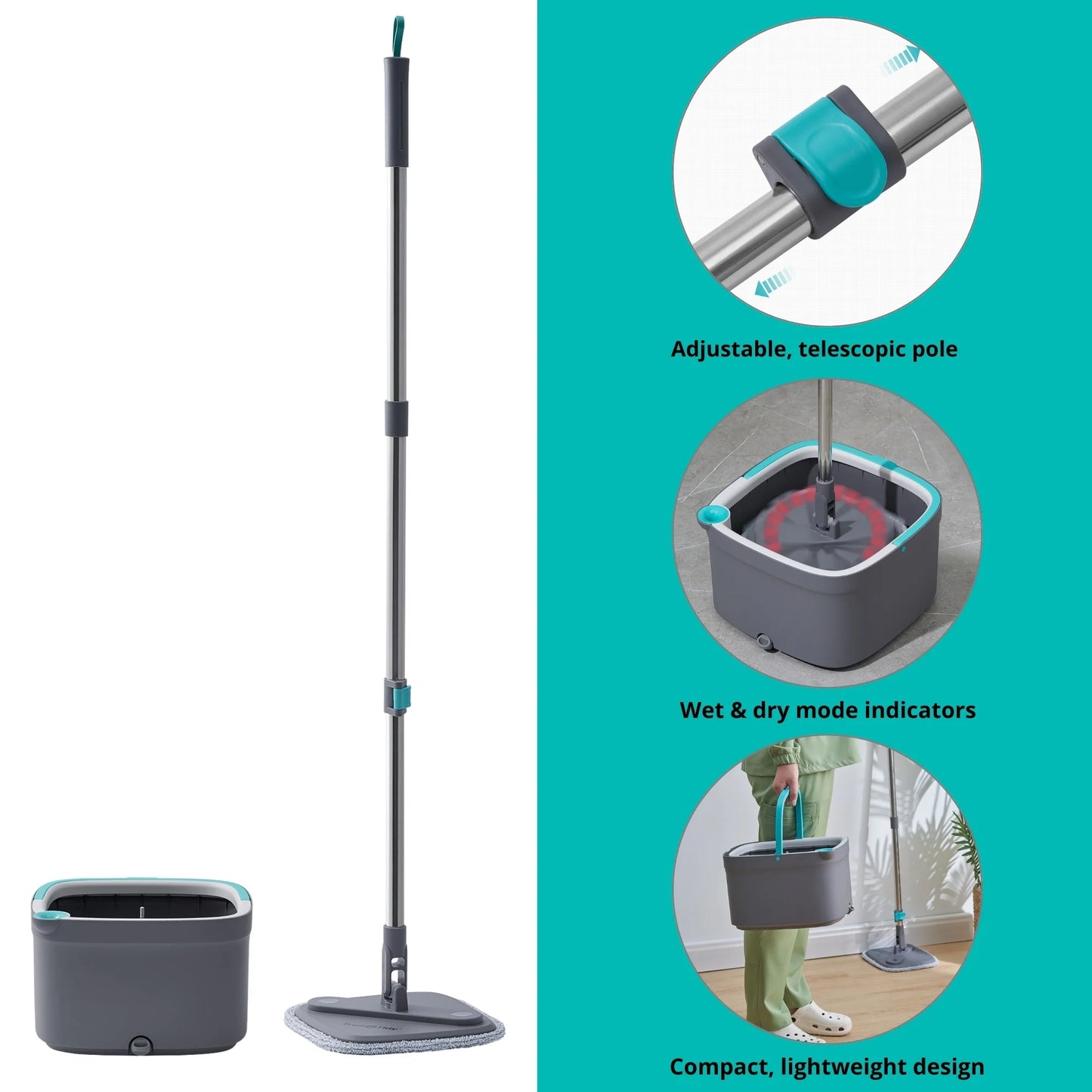 TrueClean Spin Mop and Bucket System