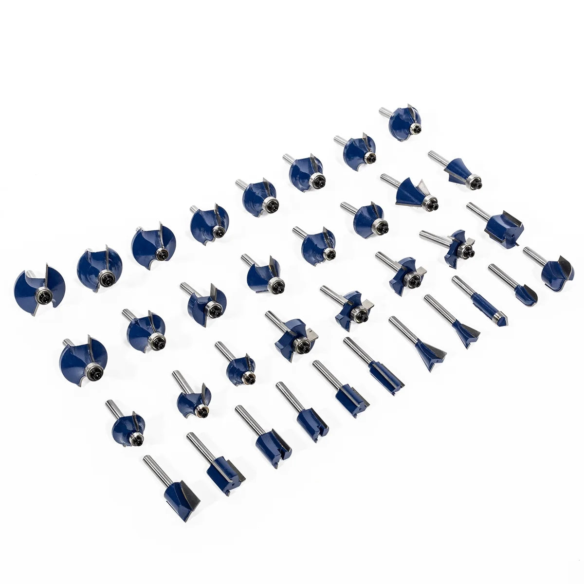 Stark USA 80PC Router Bit Set, 1/4" Shank With Aluminum Storage Case, Tungsten Carbide Router Bits For Professional Woodworking